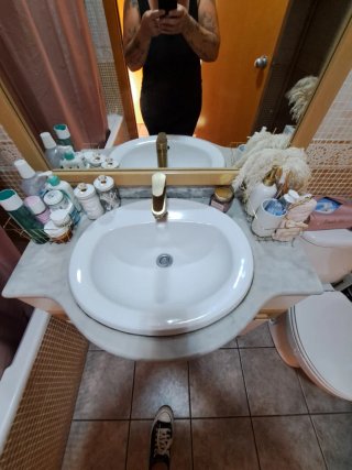 Mueble lavabo con armario (sin grifería)