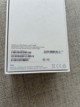 iPhone 7 in buone condizioni, colore bianco/oro 128 GB