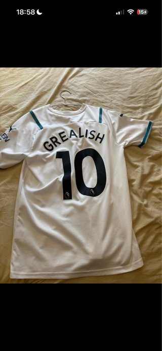 Camiseta Man City Grealish 10 Puma Blanca