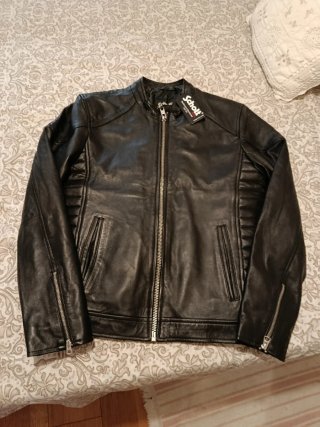 Cazadora de cuero Schott para hombre