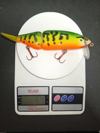 Señuelo pesca swimbait articulado