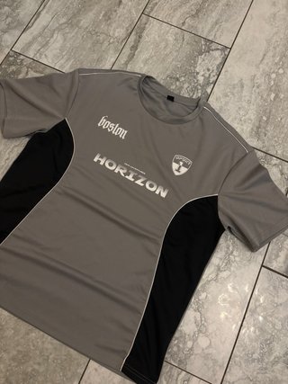 Maglietta Horizon Uomo Grigia Nera