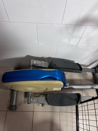 Bicicleta Elíptica Gris y Azul