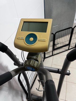 Bicicleta Elíptica Gris y Azul
