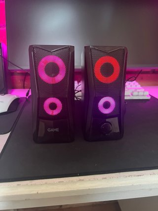 Altavoces Gaming RGB Negros