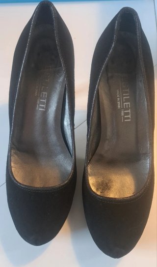 Zapatos Estiletti Piel Azul Fabricados en España