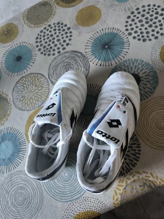 Scarpe da calcio Lotto donna bianche e blu