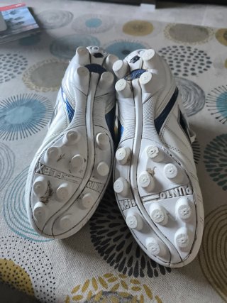 Scarpe da calcio Lotto donna bianche e blu