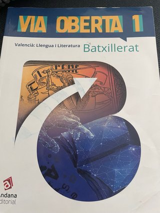 Valencià, llengua i literatura, batxillerat, 1