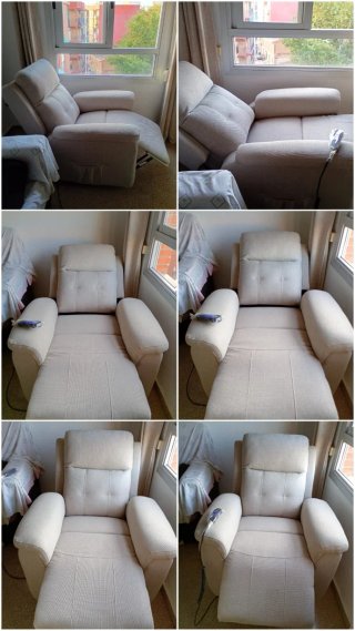 Sillón Reclinable Eléctrico Beige
