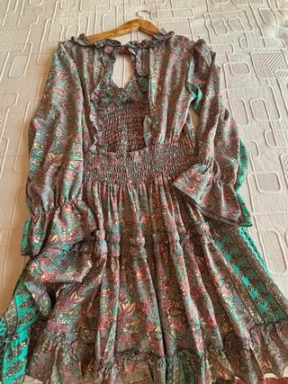 Vestido vaporoso estampado