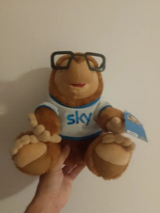 Peluche Ugo la Talpa Sky con occhiali