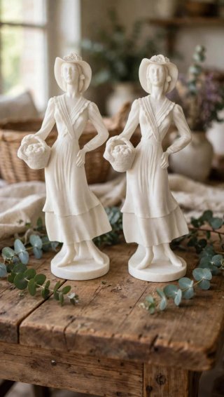 Figuras de mujer de piedra.