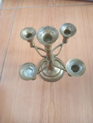 Candelabro latón desmontable 5 brazos