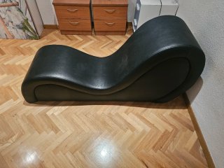 Sillón Tantra Diván Negro Cuero