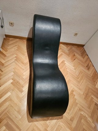 Sillón Tantra Diván Negro Cuero