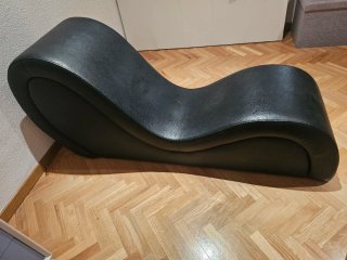 Sillón Tantra Diván Negro Cuero
