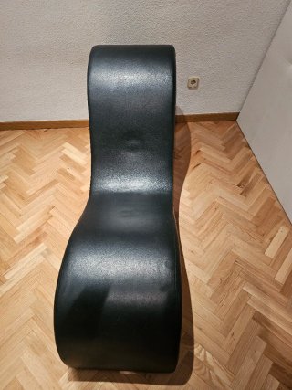Sillón Tantra Diván Negro Cuero