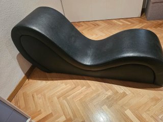 Sillón Tantra Diván Negro Cuero