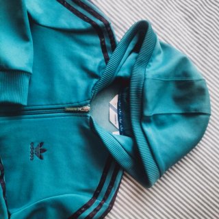 Sudadera Adidas Vintage Azul Teal