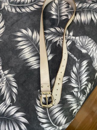 Cinturone da donna bianco da 110 cm