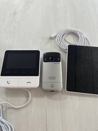 Timbre de vídeo con panel solar