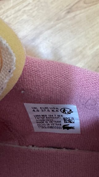 Tenis Lacoste Rosa
