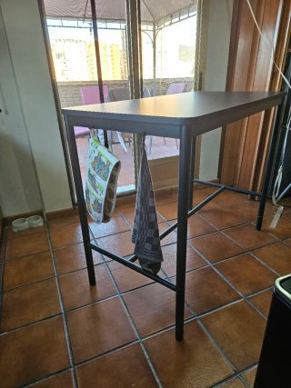 Mesa alta auxiliar cocina