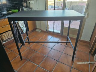 Mesa alta auxiliar cocina