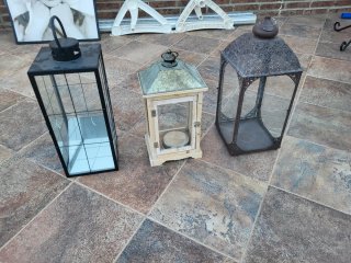 Conjunto 3 faroles decorativos