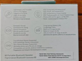 Altavoz Bluetooth Xiaomi Mi Portable Negro/Naranja