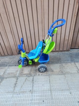 Triciclo Bebe Azul y Verde