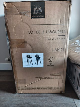 2 Taburetes Altos Negros (Nuevos)