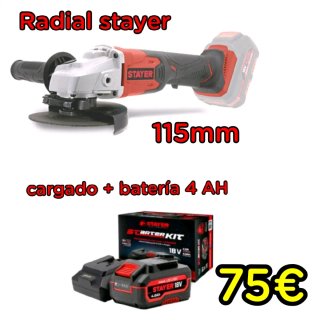 Radial Stayer 115mm + Batería 4AH