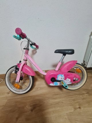 Bicicleta infantil niña Btwin rosa
