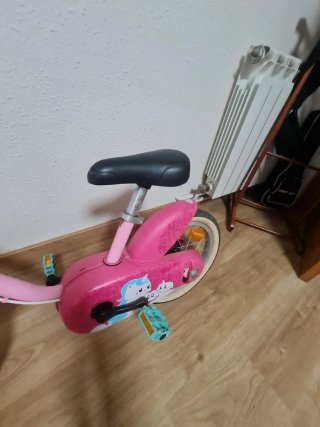 Bicicleta infantil niña Btwin rosa