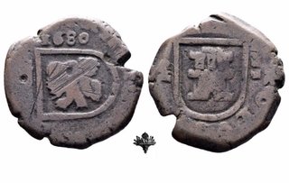 Moneda 2 maravedís 1680