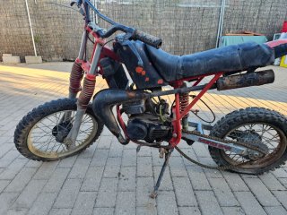 Moto Motocross Malaguti Negra/Roja