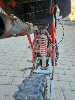Moto Motocross Malaguti Negra/Roja