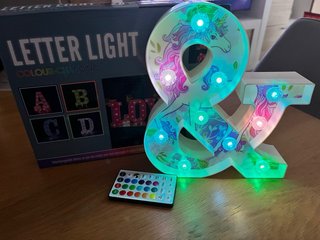 Letra & Infinito Luces LED Mando