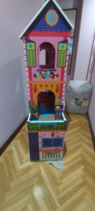 Casita de muñecas de madera 115x60x30