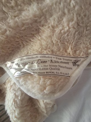 Cubre colchon Merino de Luxe - Kaschmir de 1,35 cm