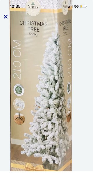Árbol de Navidad Nevado Frondoso 2.10m