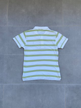 Polo Neck&Neck verde y blanco niño 8-9 años