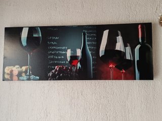 Lote de 5 cuadros decorativos, para cafetería