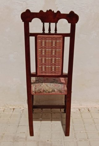 Conjunto comedor antiguo: 6 sillas, 2 sillones