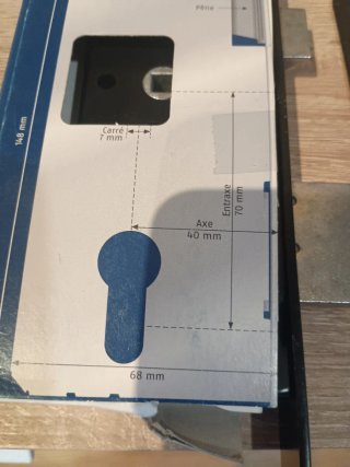 Cerradura de embutir negra