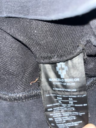 Felpa Marcelo Burlon Nera con Ali Multicolor