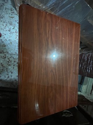 Mesita de noche madera con cajones