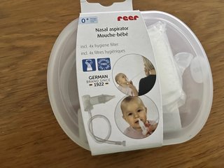 Aspirador nasal bebé Reer + 4 filtros